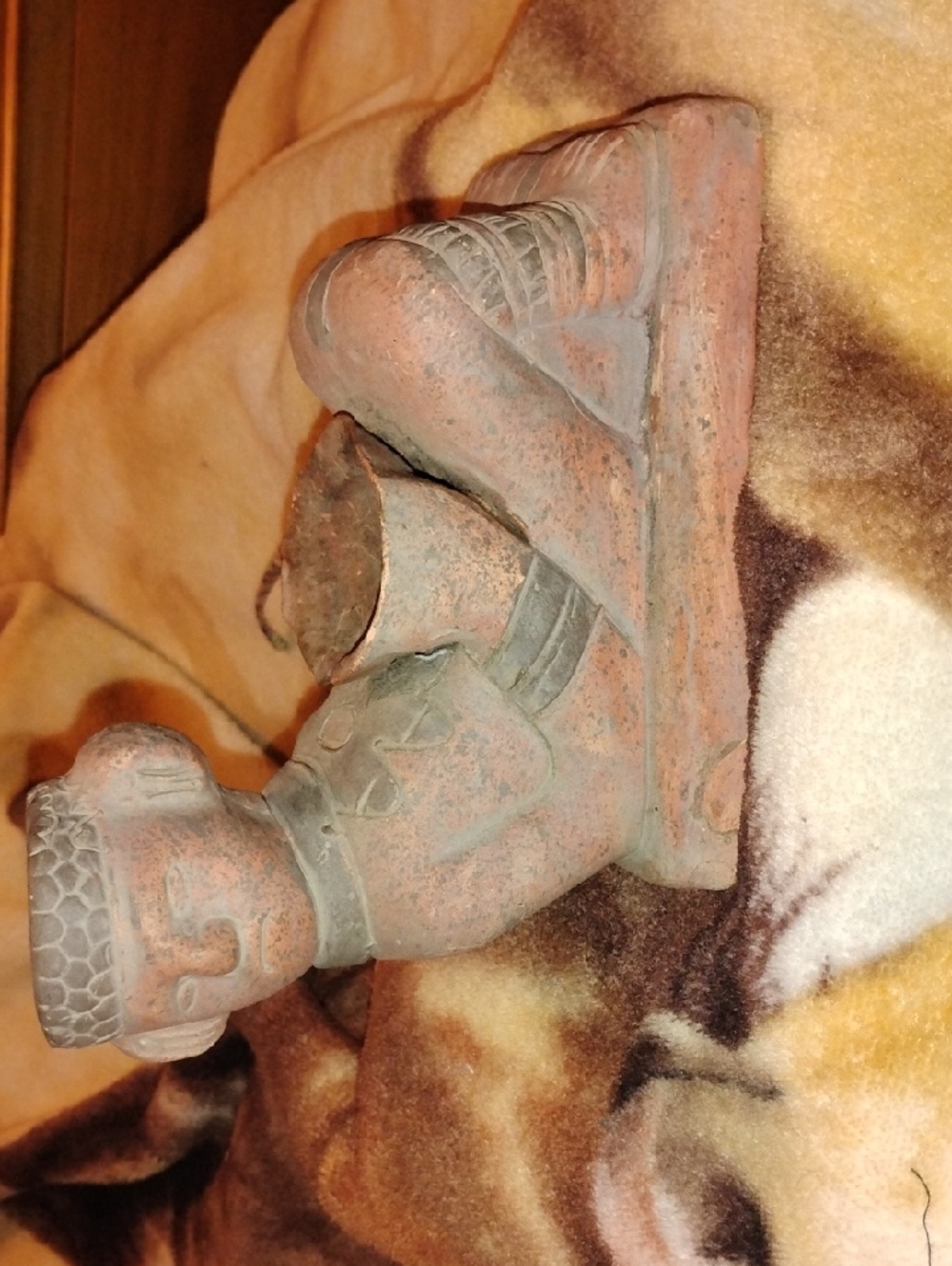 Vintage Terracotta Replica Of A Chacmool